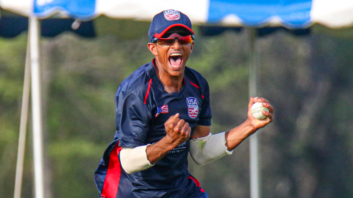 Aaron Jones - Wicket - West Indies vs USA